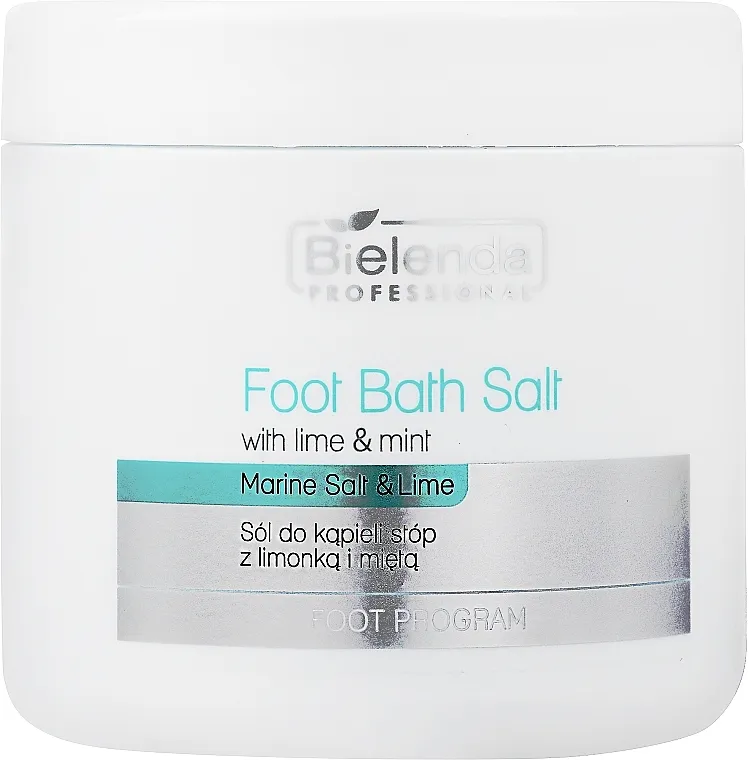 Bielenda Professional Foot Bath Salt with Lime &amp; Mint Sol za pedikuru s limetom i mentom