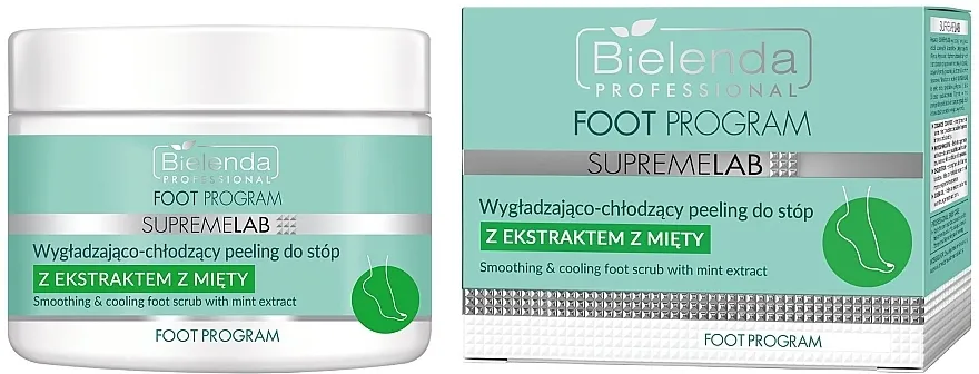 Bielenda Professional Foot Program Smoothing &amp; Cooling Foot Scrub Nega stopala - Oporavljajući i osvežavajući piling za stopala sa ekstraktom nane
