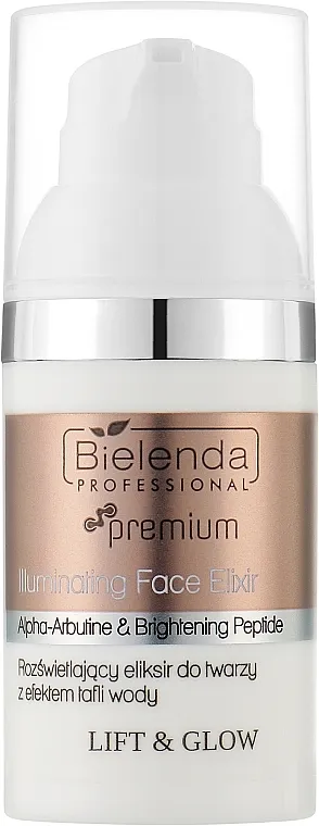 Bielenda Professional Lift &amp; Glow Illuminating Face Elixir with Water Surface Effect Osvetljujući eliksir za lice sa efektom vodene površine
