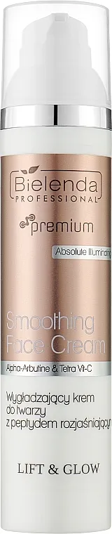 Bielenda Professional Lift &amp; Glow Smoothing Face Cream with Brightening Peptide Ugladzujuća krema za lice sa peptidom za posvetljivanje