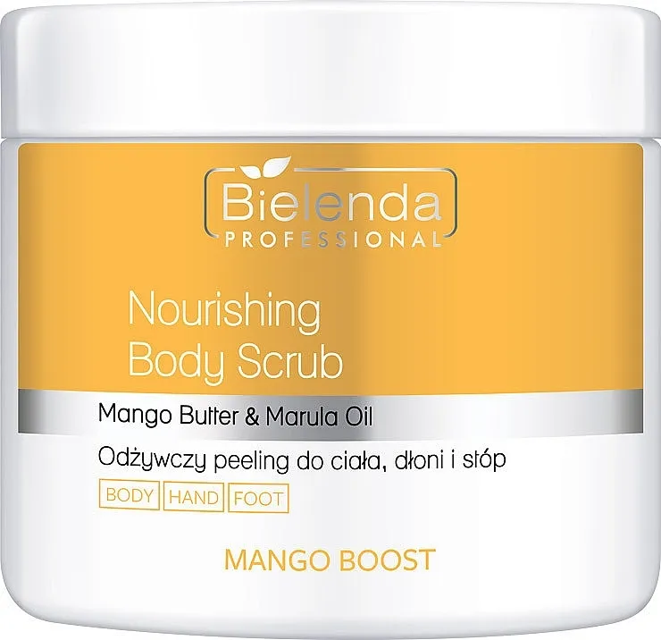 Bielenda Professional Mango Boost Nourishing Body Scrub Hranljivi piling za telo, ruke i noge