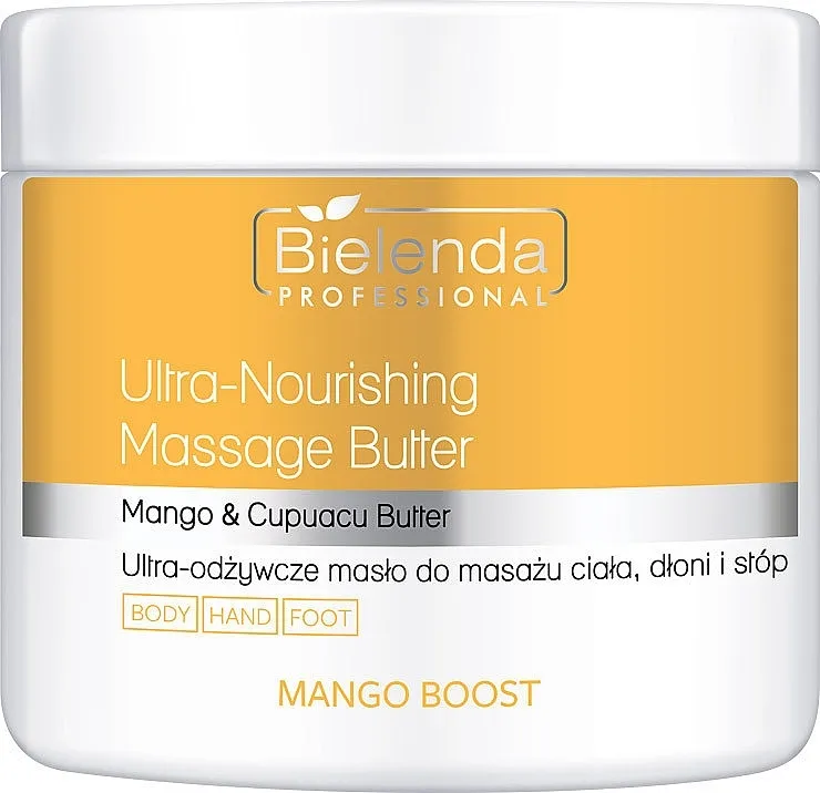 Bielenda Professional Mango Boost Ultra-Nourishing Massage Butter Ultraprihranjivo ulje za masažu tela, ruku i nogu