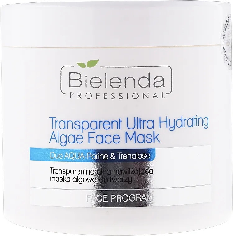 Bielenda Professional Program Face Transparent Ultra Hydrating Face Algae Mask Ultra-hidratantna alginatna maska za lice