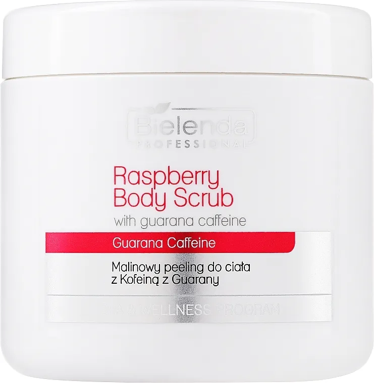 Bielenda Professional Spa &amp; Wellness Program Raspberry Body Scrub With Guarany Bio-Caffeine Scrub za tijelo od maline s bio-kofeinom iz Guarane