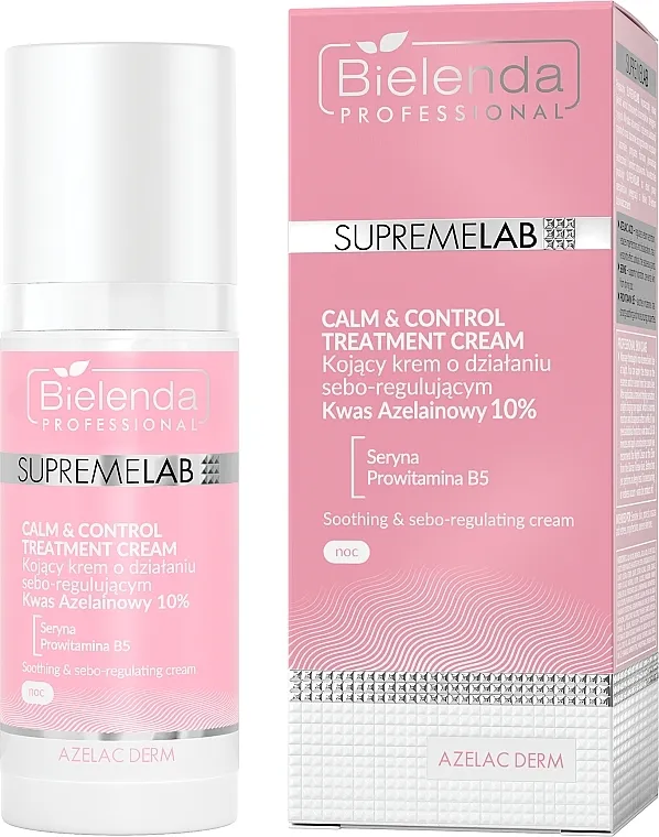 Bielenda Professional SupremeLab Azelac Derm Soothing And Sebo-Regulating Cream Smirujuća krema sa seboregulišućim dejstvom