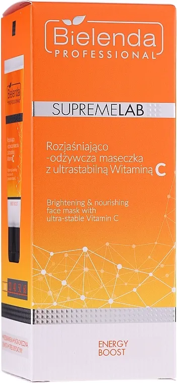 Bielenda Professional Supremelab Energy Boost Maska za posvjetljivanje s vitaminom C