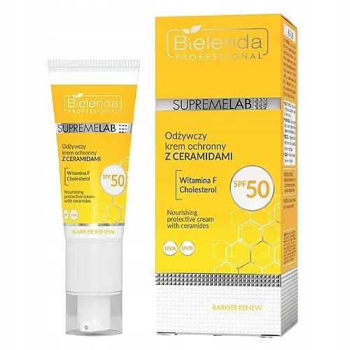 Bielenda Professional SupremeLab Nourishing SPF50 Protective Cream Hranljiva zaštitna krema sa ceramidima