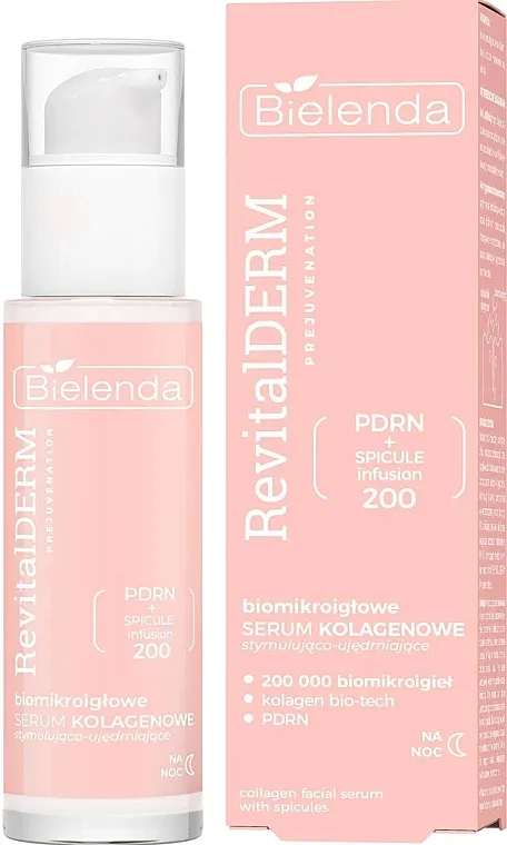 Bielenda Revital Derm Prejuvenation Bio Microneedle Collagen Night Serum Noćni serum za lice sa mikroiglama