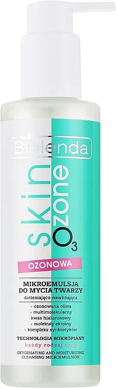 Bielenda Skin O3 Zone Oxygenating And Moisturizing Cleansing Microemulsion Ozon mikroemulzija za pranje lica sa efektom kiseonika i hidratacije