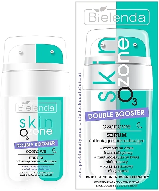 Bielenda Skin O3 Zone Oxygenating And Normalizing Face Double Booster Serum Dupli pojačivač ozonski serum za oksigenaciju i normalizaciju