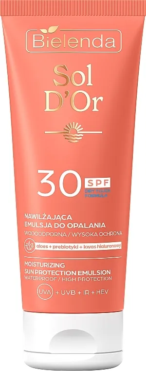Bielenda Sol D'Or Moisturizing Sun Protection Emulsion SPF30 Emulzija za sunčanje SPF30