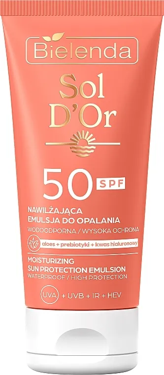 Bielenda Sol D'Or Moisturizing Sun Protection Emulsion SPF50 Zaštitna emulzija protiv sunca SPF50