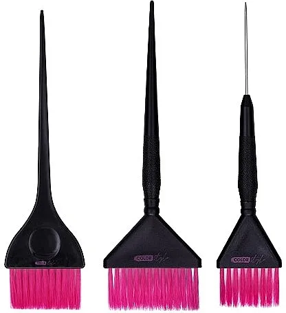 Bifull Professional 3 Piece Color Brush Set Set četki za farbanje, fuksija