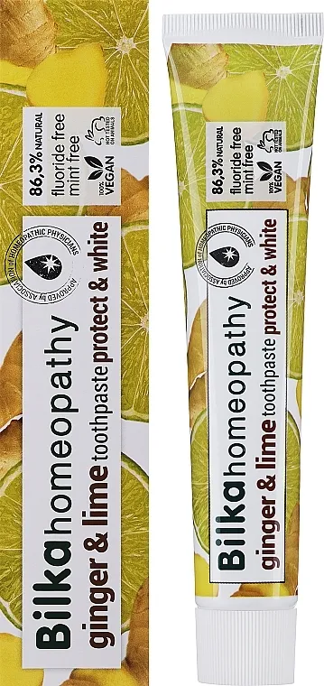 Bilka Homeopathy Ginger And Lime Toothpaste Homeopatska pasta za zube "Đumbir i limun"