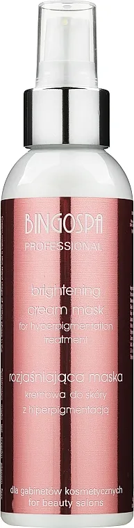 BingoSpa Artline Brightening Cream Mask Hyperpigmentation Skin Posvjetljujuća krema-maska ​​za lice, sprej