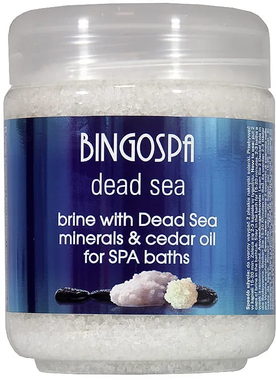 BingoSpa Brine With Dead Sea Minerals For SPA Baths With Cedar And Baobab Seed Oil Mekana sol s mineralima Mrtvog mora i uljem cedra