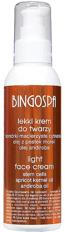 BingoSpa Lagana krema za lice sa uljem kajsije