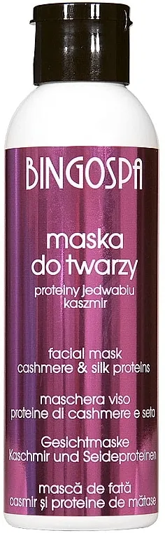 BingoSpa Maska za lice s kašmirom i proteinima svile