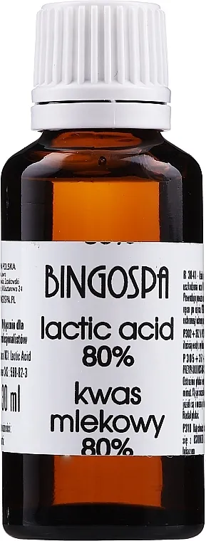 BingoSpa Mlečna kiselina 80%