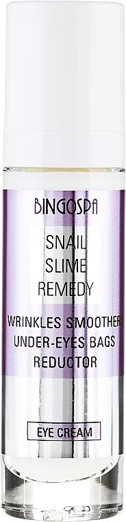BingoSpa Snail Slime Remedy Wrinkles Smoother Under-Eyes Bags Reductor Krema za područje oko očiju