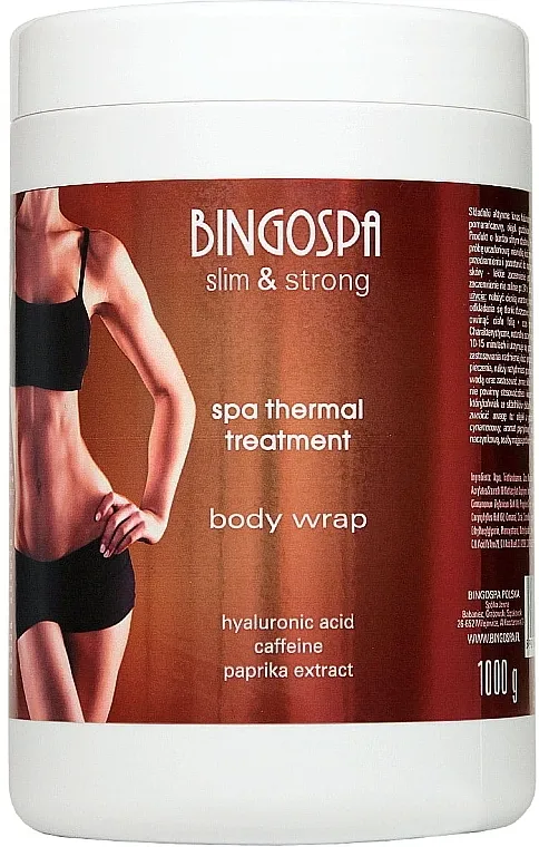 BingoSpa Spa Thermal Treatment Body Wrap Termogel protiv celulita sa hijaluronskom kiselinom, kofeinom i ekstraktom paprike