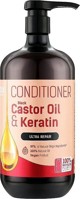 Bio Naturell Black Castor Oil &amp; Keratin Conditioner Ultra Repair regenerator za kosu