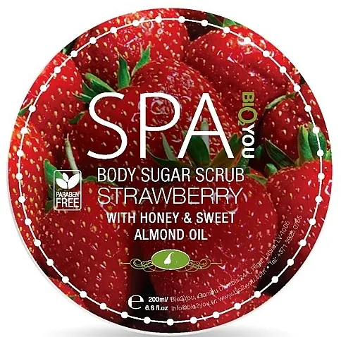 Bio2You Body Sugar Scrub Šećerni piling za tijelo s jagodama