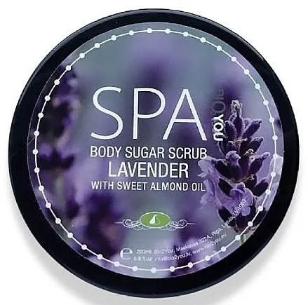 Bio2You Body Sugar Scrub Šećerni piling za tijelo sa slatkim bademom i uljem lavande