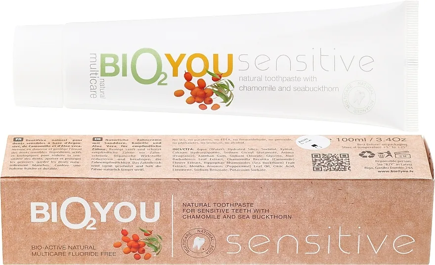 Bio2You Sensitive Natural Toothpaste Prirodna pasta za zube za osetljive zube