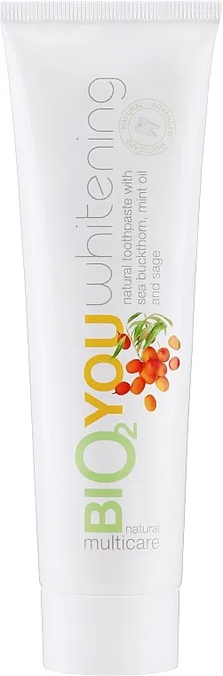 Bio2You Whitening Natural Toothpaste Prirodna pasta za izbeljivanje zuba sa uljem nane i ekstraktom žalfije