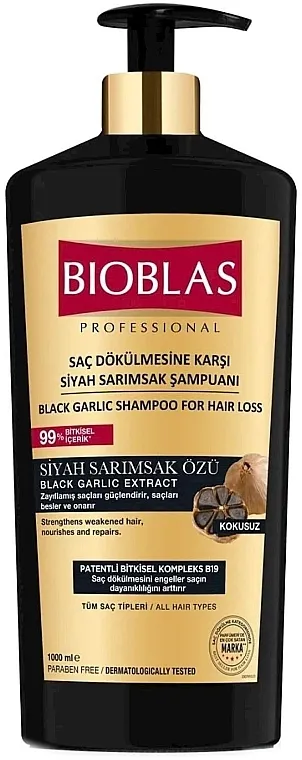 Bioblas Black Garlic Extract Shampoo Šampon protiv opadanja kose sa ekstraktom crnog belog luka