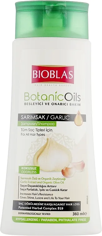 Bioblas Botanic Oils Garlic Shampoo Šampon s ekstraktom češnjaka za sve tipove kose
