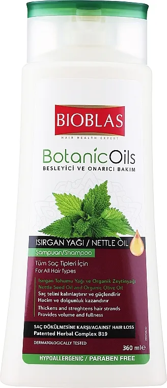 Bioblas Botanic Oils Herbal Volume Shampoo Šampon za volumen tanke i bez sjaja kose