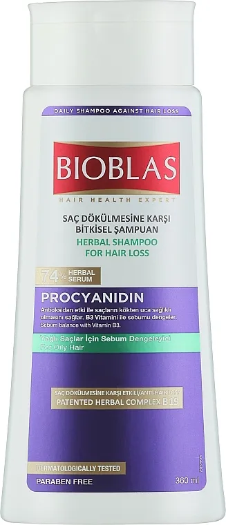 Bioblas Procyanidin Shampoo Šampon s procijanidinom za masnu kosu