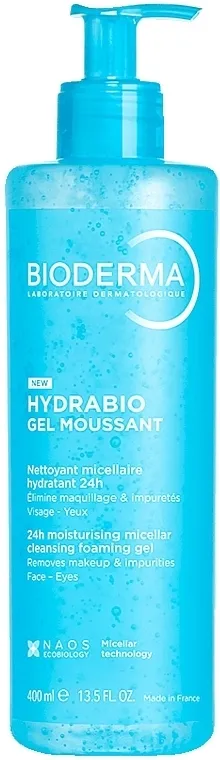 Bioderma Hydrabio 24hr Hydrating Micellar Foaming Cleansing Gel Micelarni gel za lice