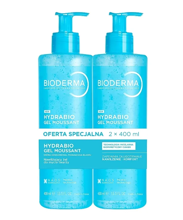 Bioderma Hydrabio (micel/gel/2x400ml) Set