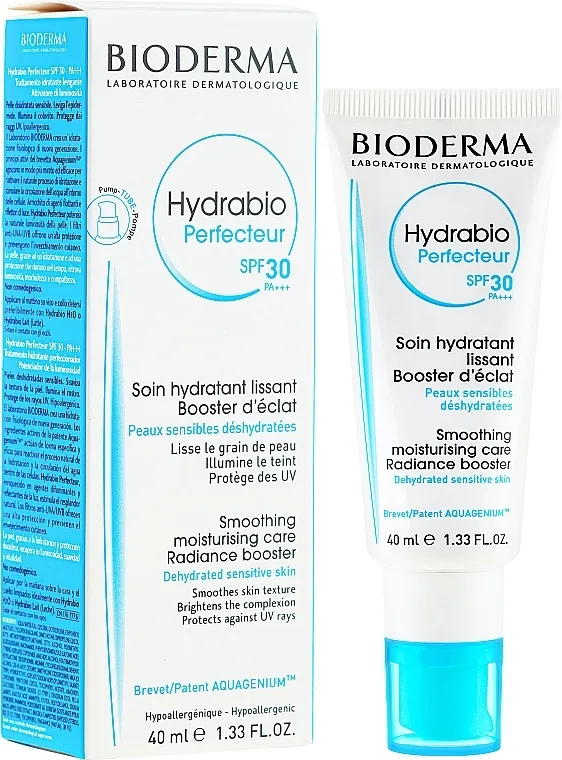 Bioderma Hydrabio Smoothig Moisturising Care SPF30 Tretman za hidrataciju i zaglađivanje "Aktivator sjaja kože"