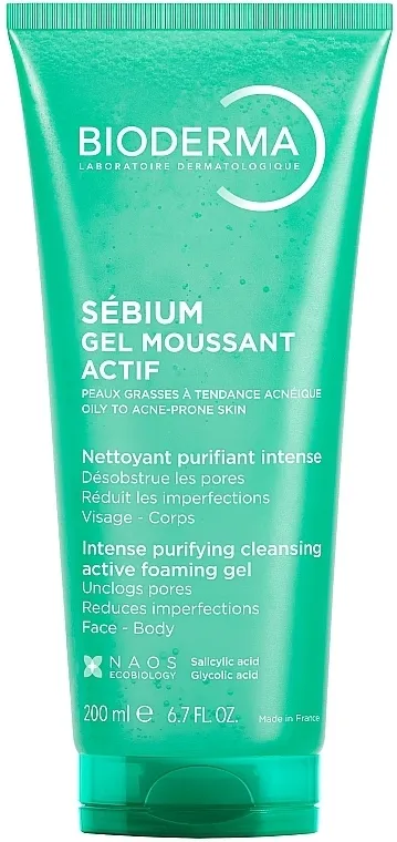 Bioderma Sebium Gel Moussant Actif Intense Purifying And Foaming Gel Gel za umivanje