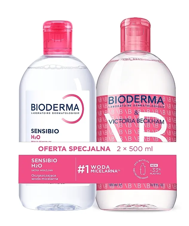 Bioderma Sensibio H2O (micel/lot/2x500ml) Set
