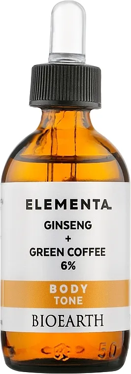 Bioearth Elementa Ginseng Green Coffee 6% Serum za telo "Ženšen i zelena kafa 6%"