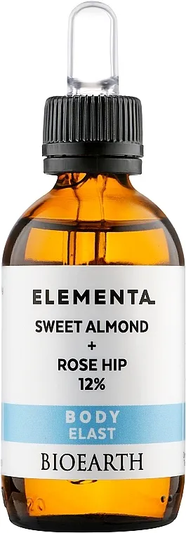 Bioearth Elementa Sweet Almond Rose Hip 12% Serum za elastičnost kože "Slatki badem i šipak 12%"