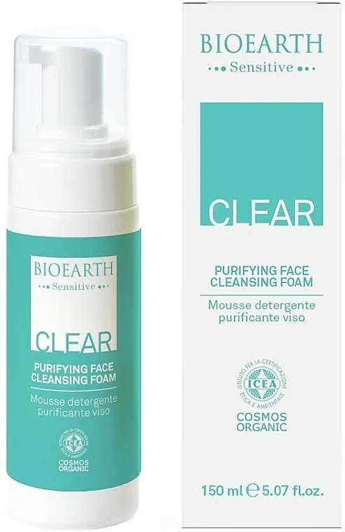 Bioearth Senstive Clear Purifying Face Cleansing Foam Očisteća pena za lice