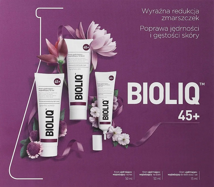Bioliq 45+ (day/cr/50ml + night/cr/50ml + eye/cr/15ml) Set