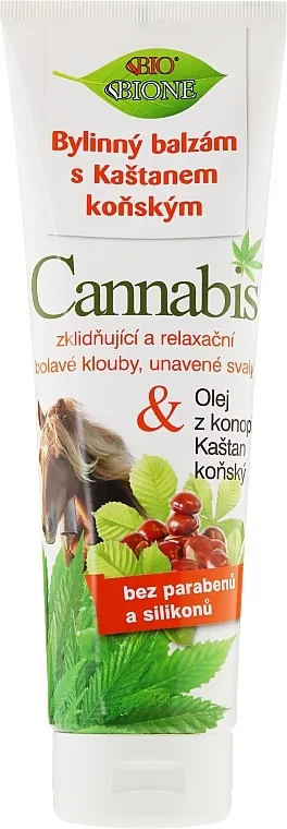 Bione Cosmetics Cannabis Herbal Ointment With Horse Chestnut Balzam za stopala