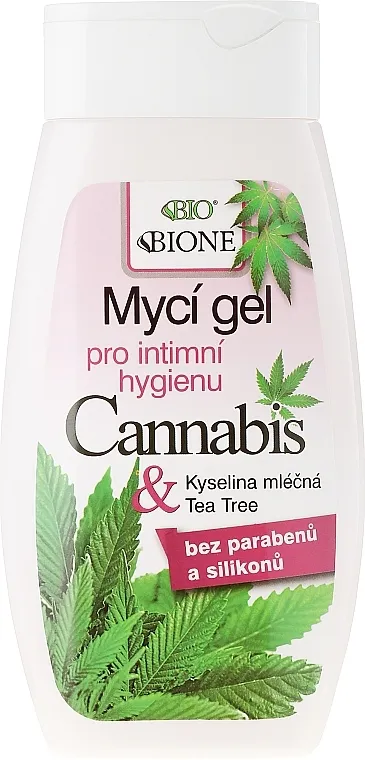 Bione Cosmetics Cannabis Intimate Lactic Acid and Tea Tree Wash Gel Gel za intimnu higijenu
