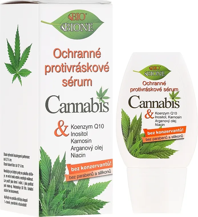 Bione Cosmetics Cannabis Protective Anti-Wrinkle Serum Serum za lice