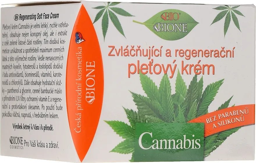 Bione Cosmetics Cannabis Softening And Regenerative Face Cream Krema za lice