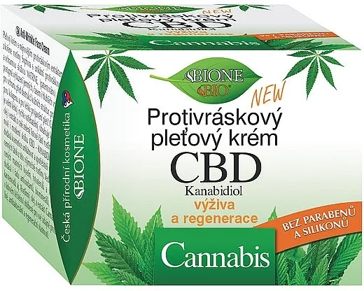 Bione Cosmetics CBD Kanabidiol Krema za lice protiv bora