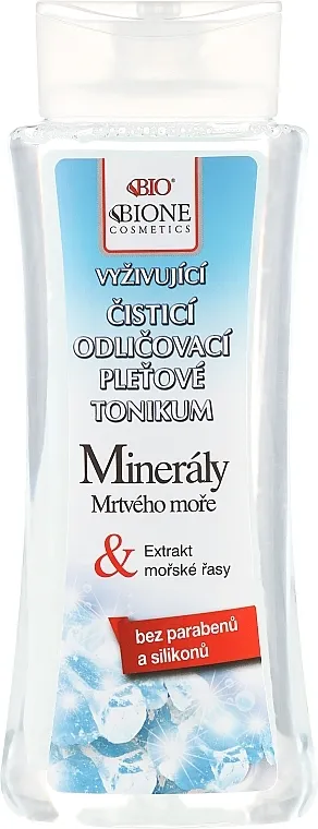 Bione Cosmetics Dead Sea Minerals Nourishing Cleansing Make-Up Removal With Seaweed Extract Facial Tonic Tonik za uklanjanje šminke