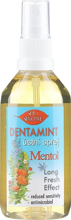 Bione Cosmetics Dentamint Oral Spray Long Fresh Effect Menthol Osvježivač usta
